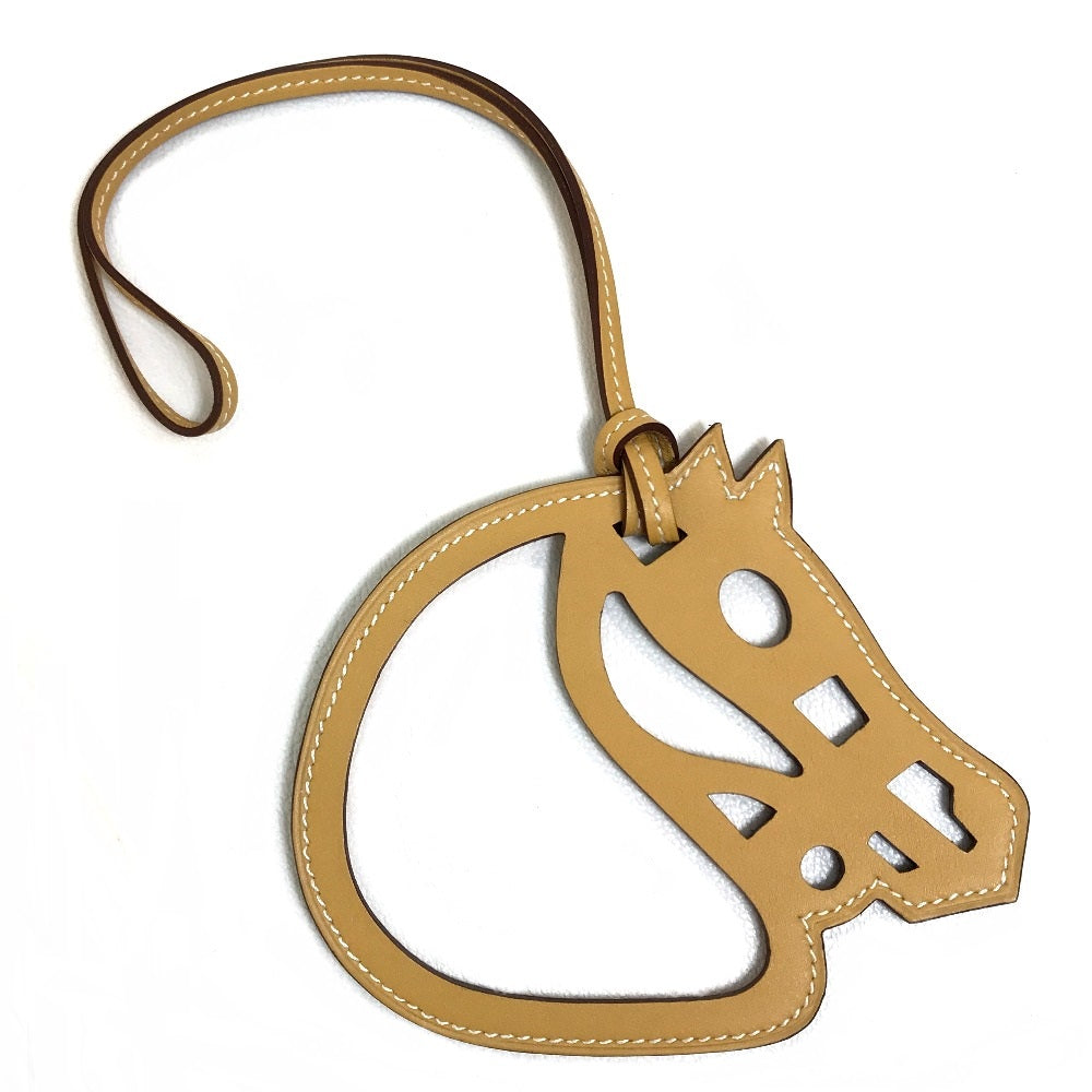 HERMES charm Vaux Swift beige Petit Ash Paddock Cheval unisex(Unisex) Used