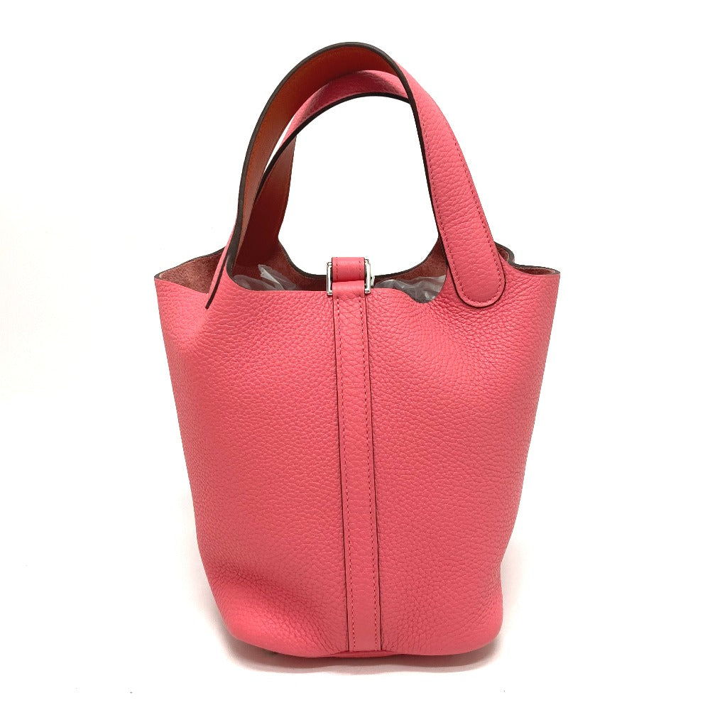 HERMES Handbag Taurillon Clemence pink Picotan Lock PM Women Used