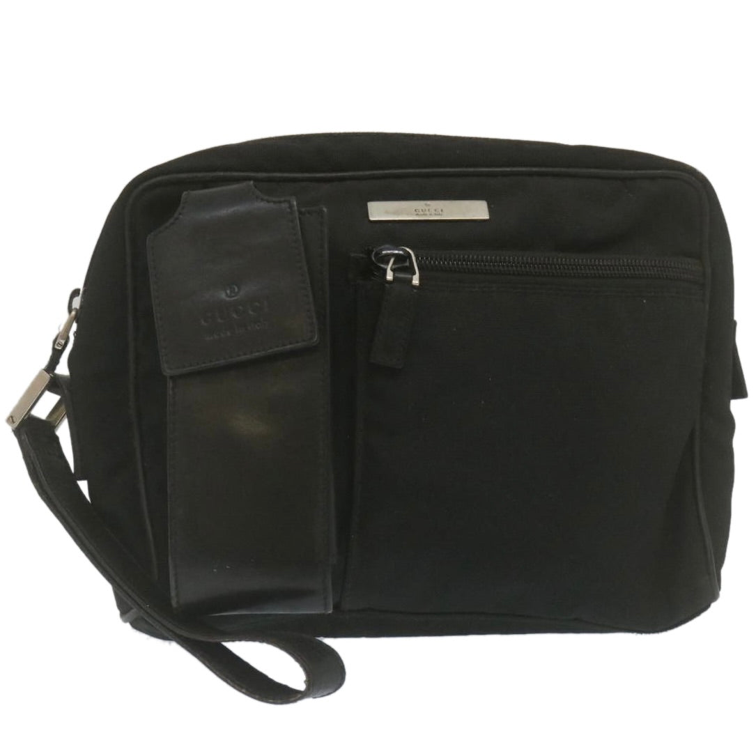 GUCCI Clutch Bag Nylon Black 29358