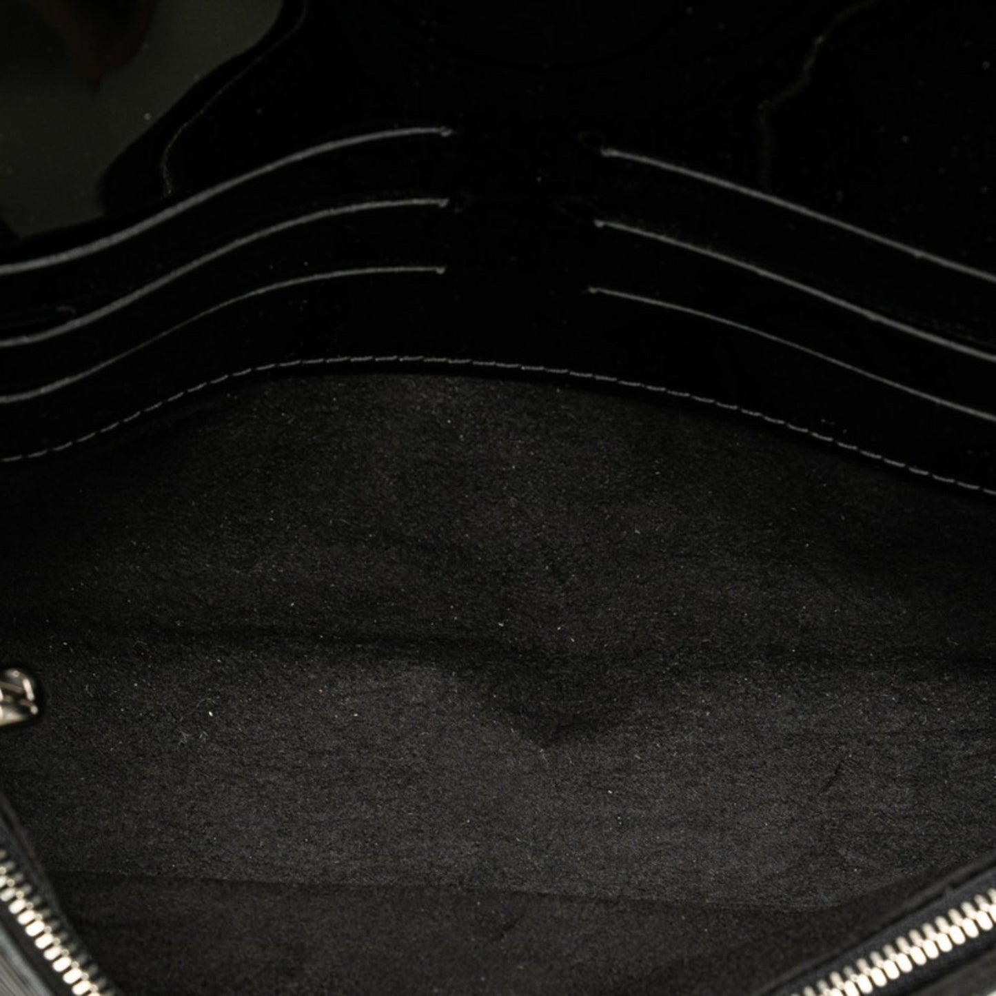 Louis Vuitton Noir Patent Leather Pochette Shoulder Bag