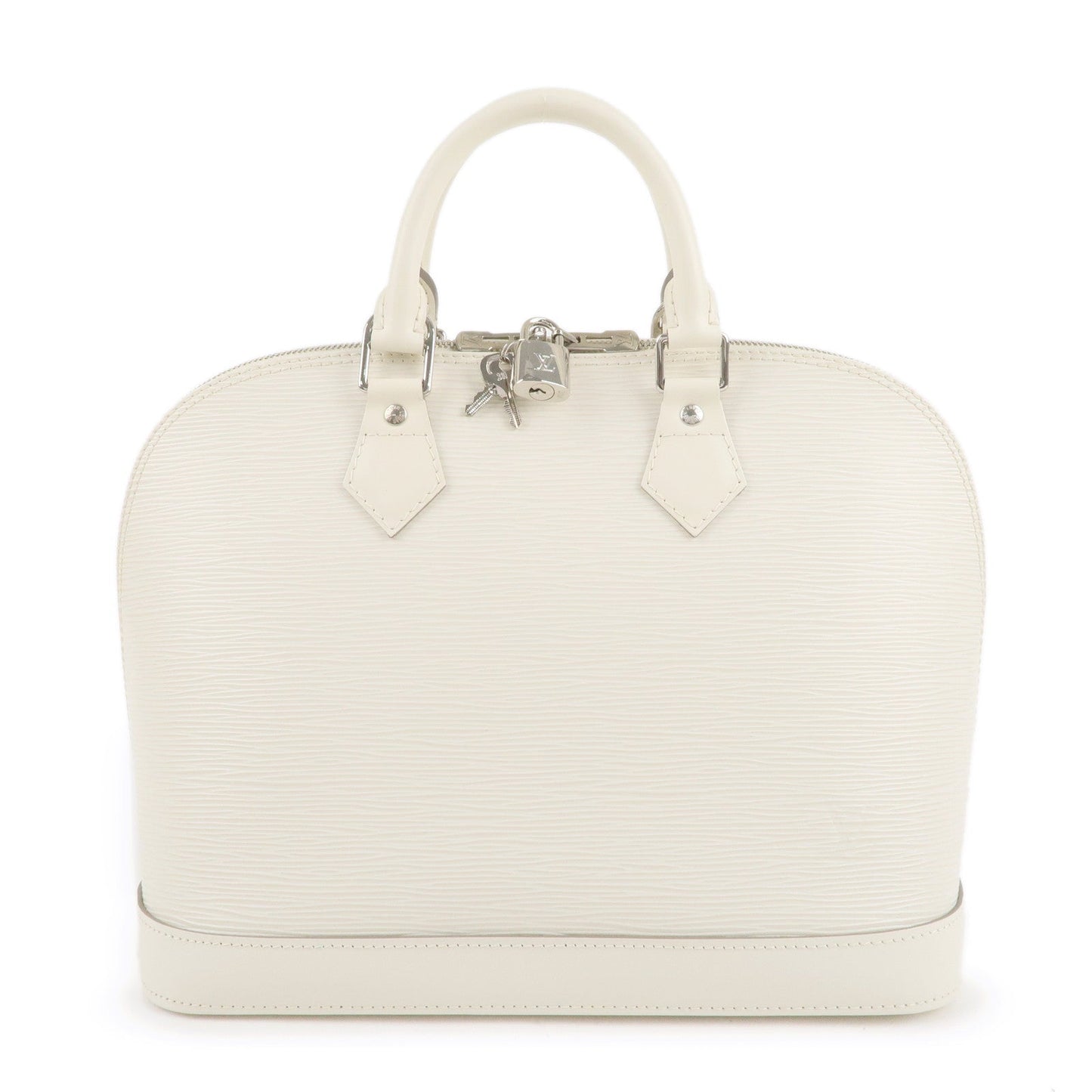 Louis Vuitton Epi Alma Hand Bag GM White Ivoire M5280J