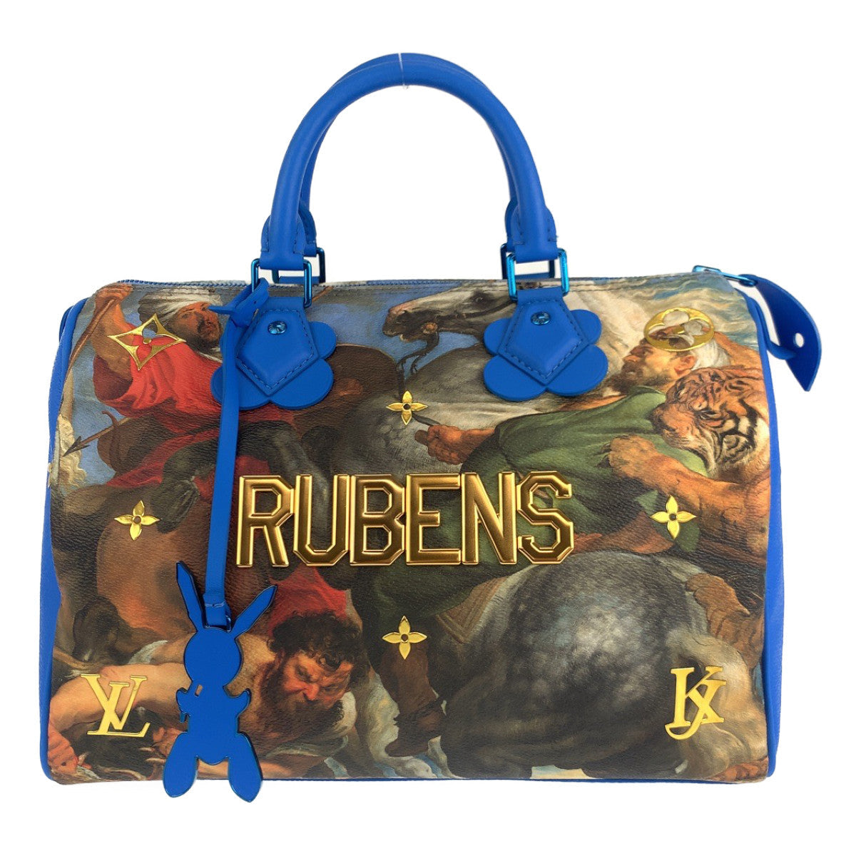 LOUIS VUITTON Boston Duffel bag PVC Blue blue Masters collection Speedy 30 Rubens Jeff Koons