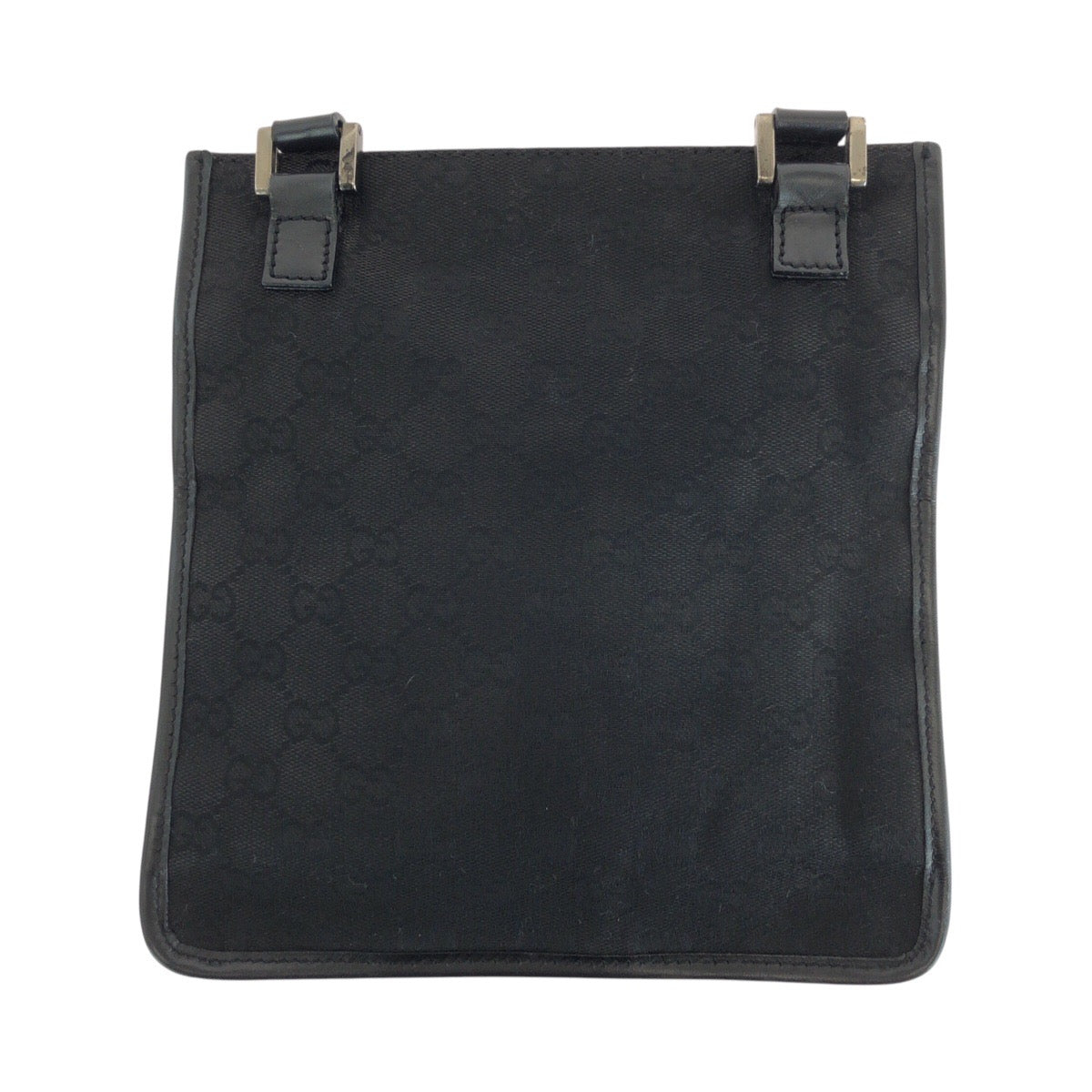GUCCI Shoulder Bag 92562 GG canvas, leather Black SilverMetal Shoulder Bag pochette mens Used