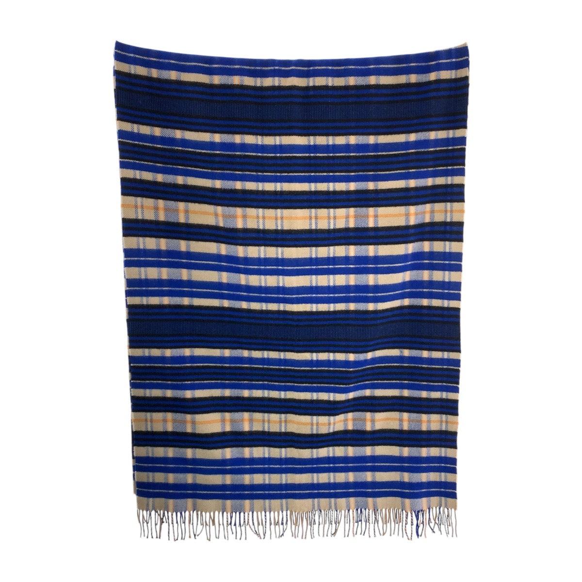 HERMES Scarf cashmere Blue multicolor Scarf, Stole, Shawl, Large Women Used