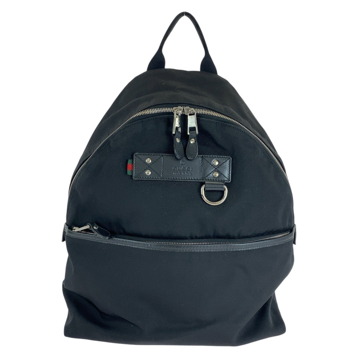 GUCCI Backpack 268184 Canvas, Leather black Backpacks, Daypacks, Backpacks, Unisex Sherry line Women Used