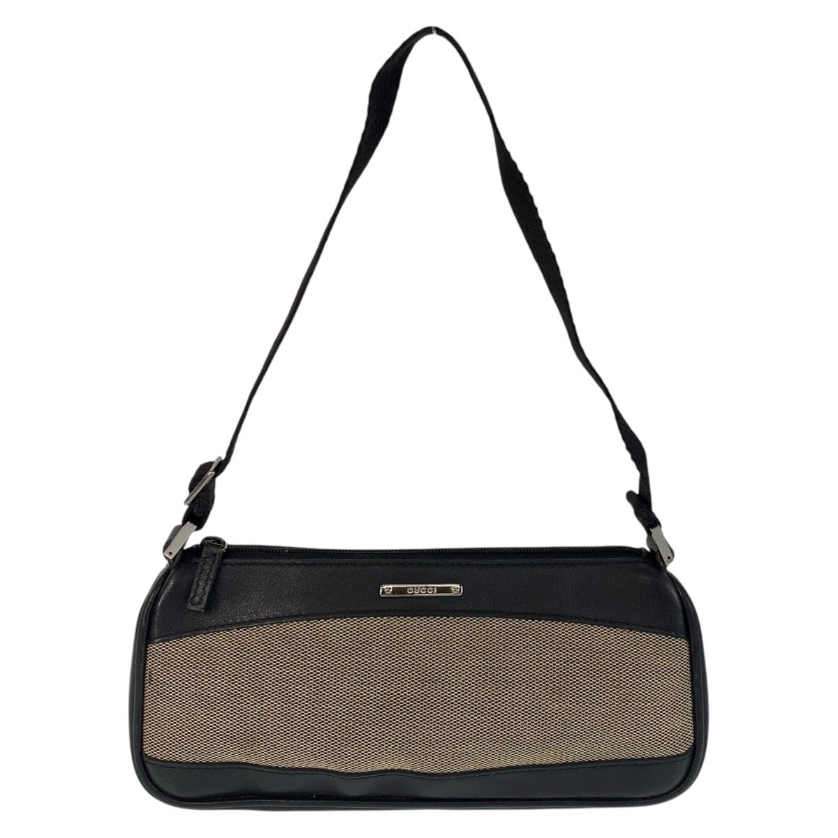 GUCCI Handbag 92820 Canvas, Leather Brown Black SilverMetal Handbag accessory pouch Women Used