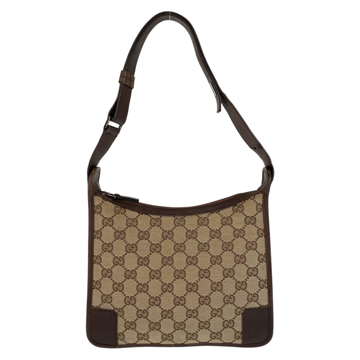 GUCCI Shoulder Bag 001 4206 GG canvas, leather Beige brown Women Used