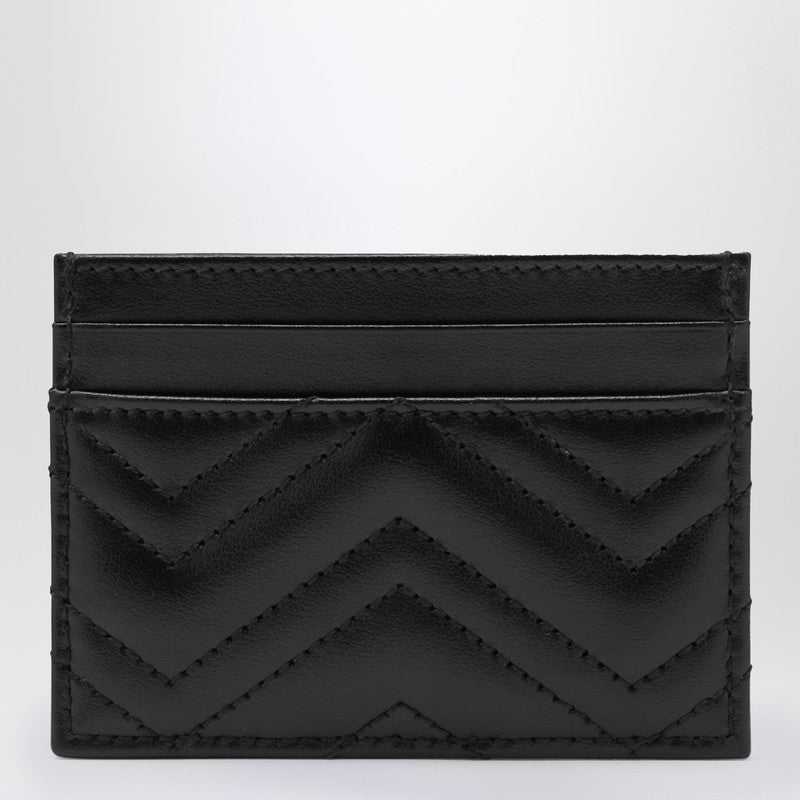 Gucci Black Gg Marmont Card Case Women
