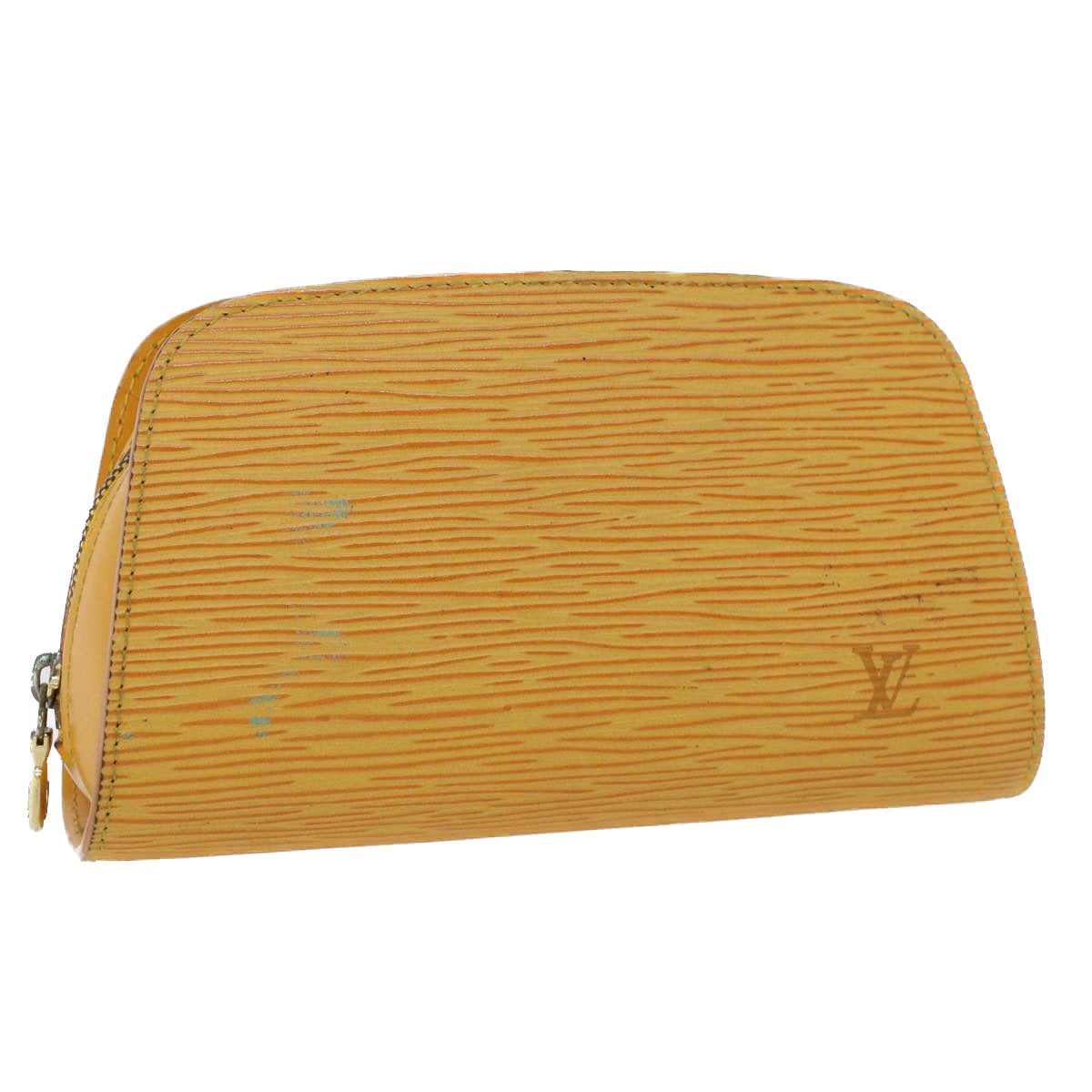 LOUIS VUITTON Epi Dauphine PM Pouch Yellow M48449 LV 44415