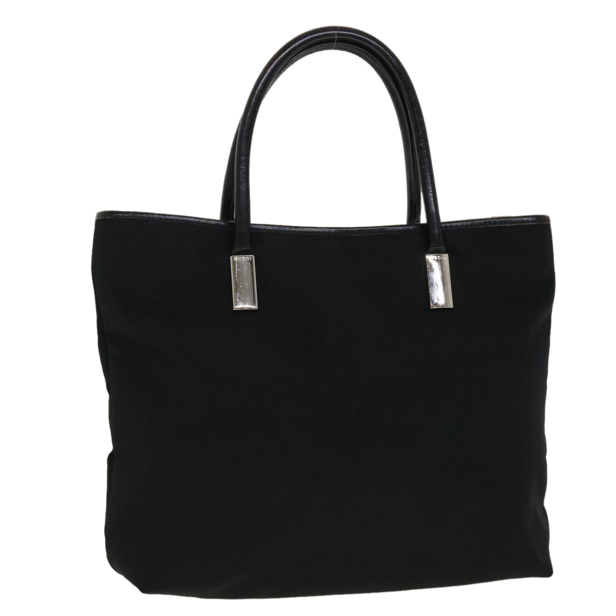 GUCCI Shoulder Bag Nylon Leather Black 45027