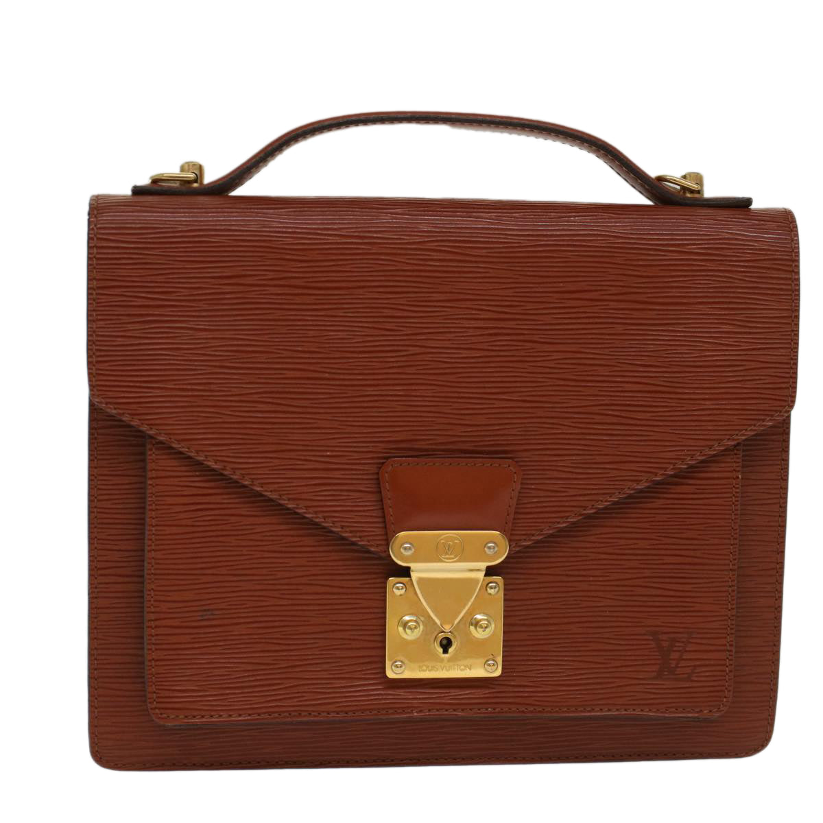 LOUIS VUITTON Epi Monceau Hand Bag Brown M52123 LV 47847