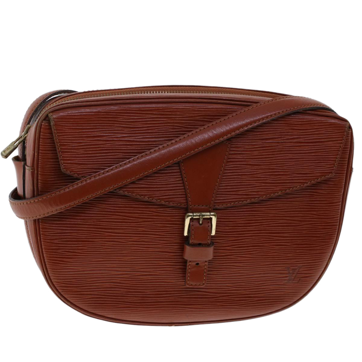 LOUIS VUITTON Epi June Feuille Shoulder Bag Kenya Brown M52153 LV 47955