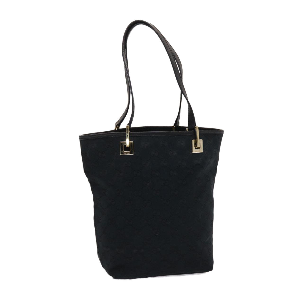 GUCCI GG Canvas Hand Bag Black 49083