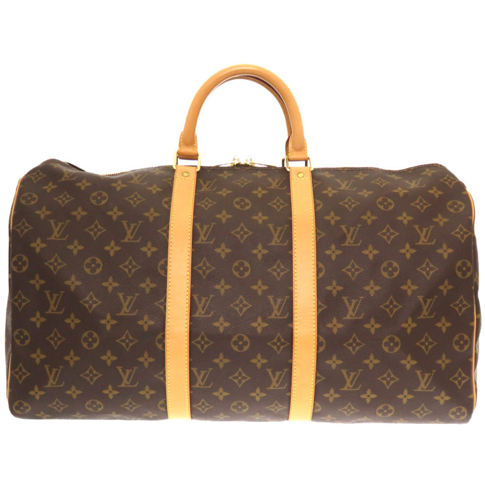 LOUIS VUITTON Boston Duffel bag M41426 Monogram canvas Brown Monogram Keepall 50 mens(Unisex) Used