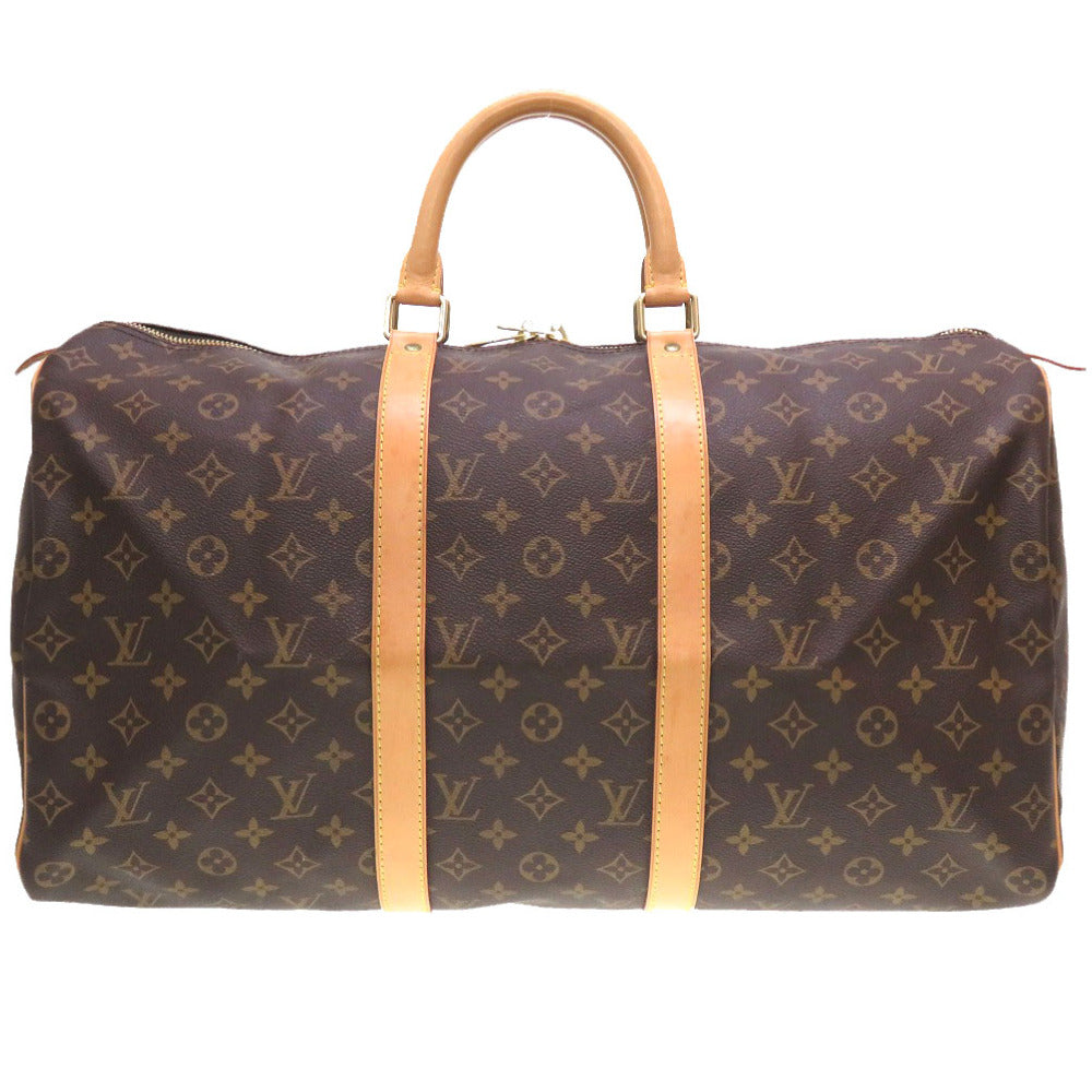 LOUIS VUITTON Boston Duffel bag M41426 Monogram canvas Brown Monogram Keepall 50 mens(Unisex) Used