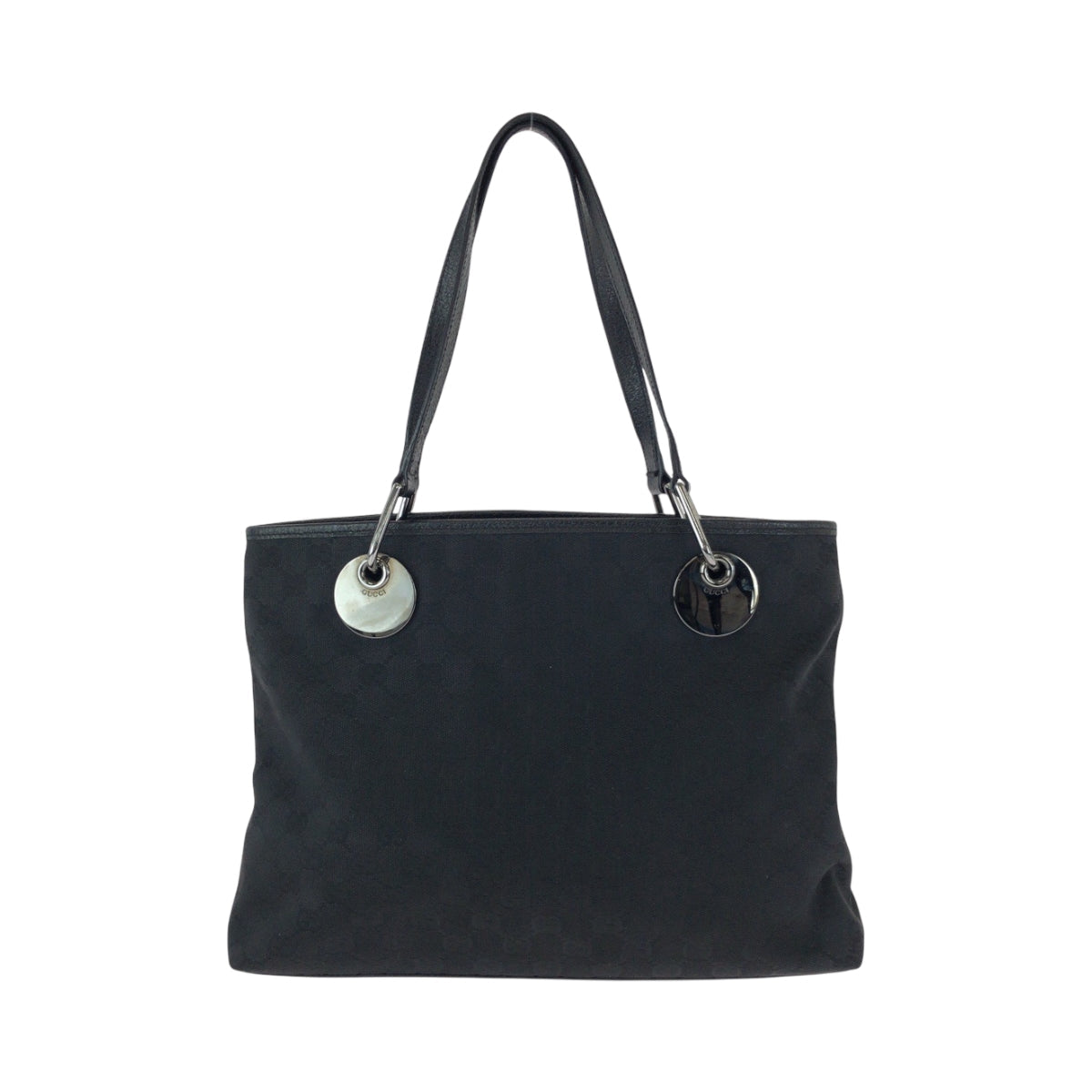 GUCCI Tote Bag 120837 GG canvas black Tote Bag Shoulder Bag Women Used