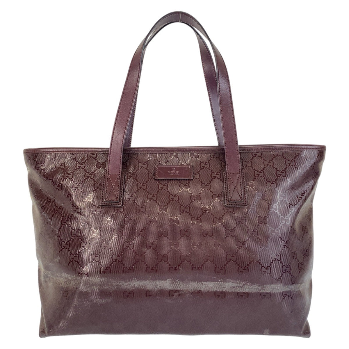 GUCCI Tote Bag 211137 PVC purple Tote Bag Shoulder Bag GG implementation Women Used