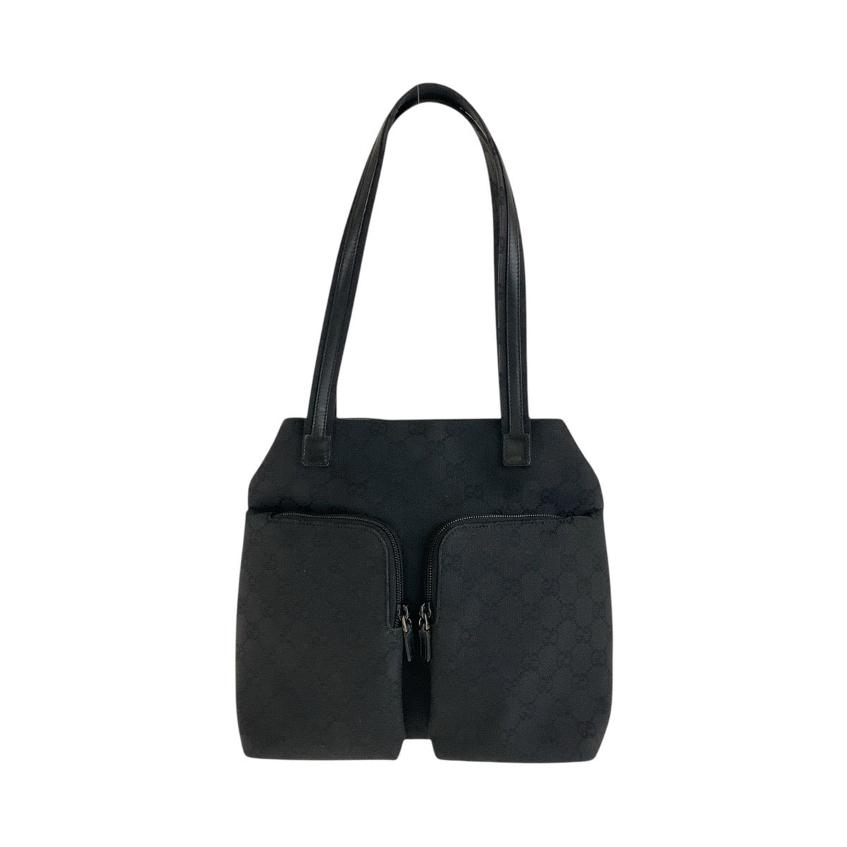 GUCCI Shoulder Bag 002 1076 GG canvas Black black Shoulder Bag Women Used