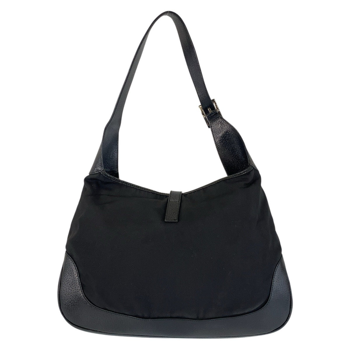 GUCCI Shoulder Bag 001 3346 Nylon, Leather Black black Jackie Women Used