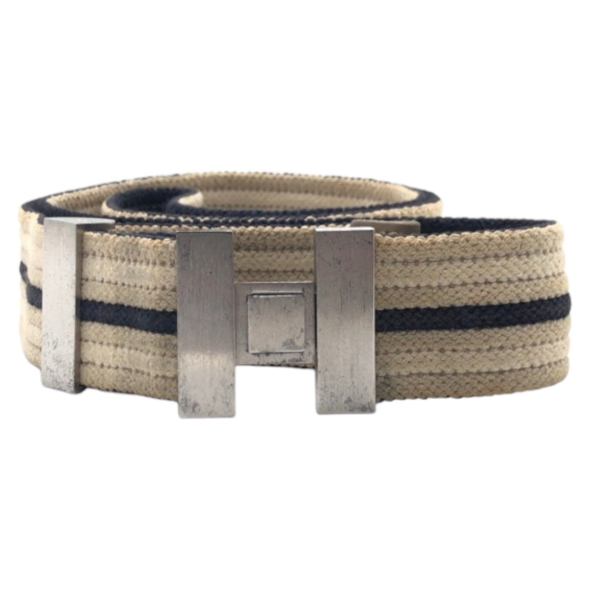 HERMES belt cotton beige