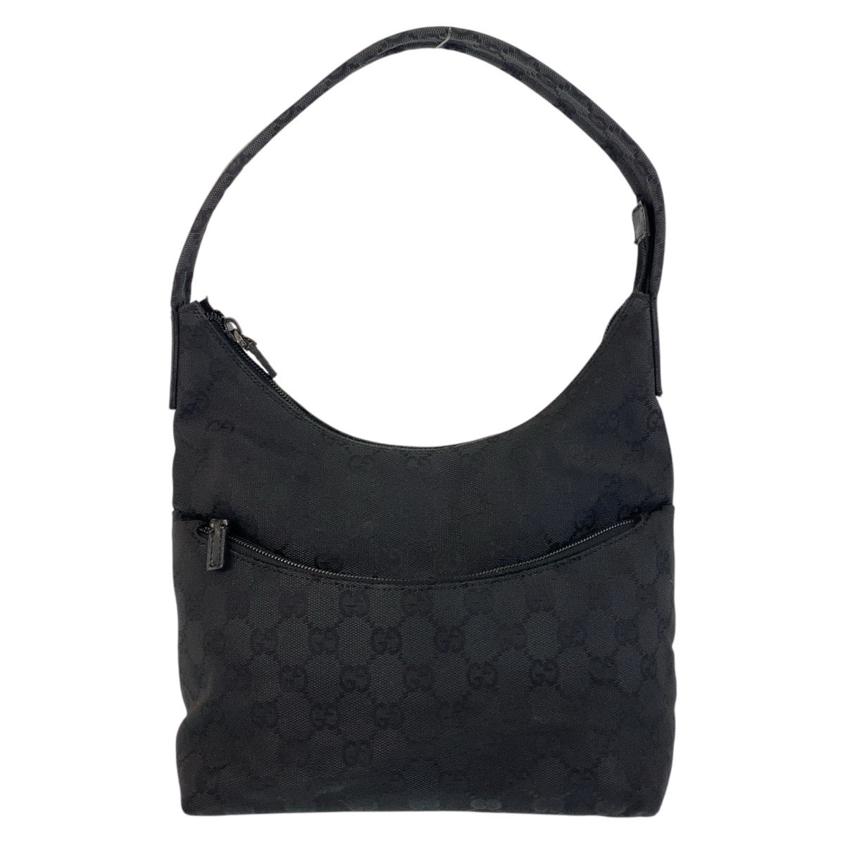 GUCCI Shoulder Bag 001 3386 GG canvas black Women Used