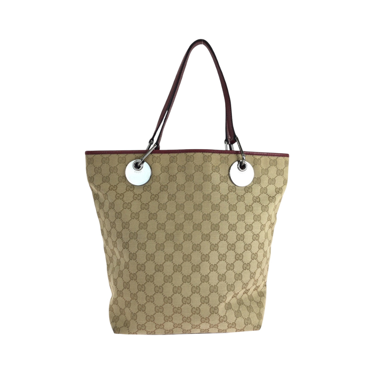 GUCCI Tote Bag 120836 GG canvas beige Tote Bag handbag Women Used