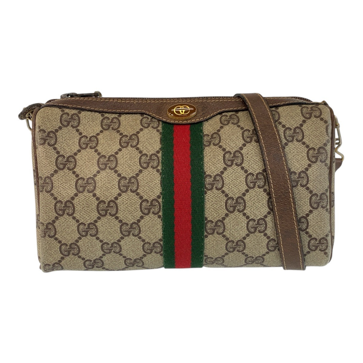 GUCCI Shoulder Bag 41 004 4465 GG Supreme Canvas beige Sherry Line Old Gucci