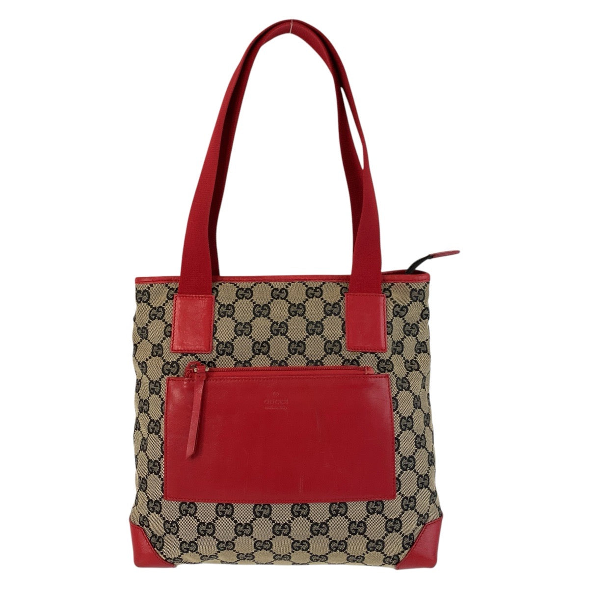 GUCCI Tote Bag 019 0402 GG canvas Red
