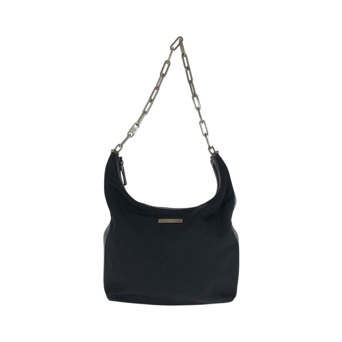 GUCCI Shoulder Bag 001 3374 Nylon Black SilverMetal