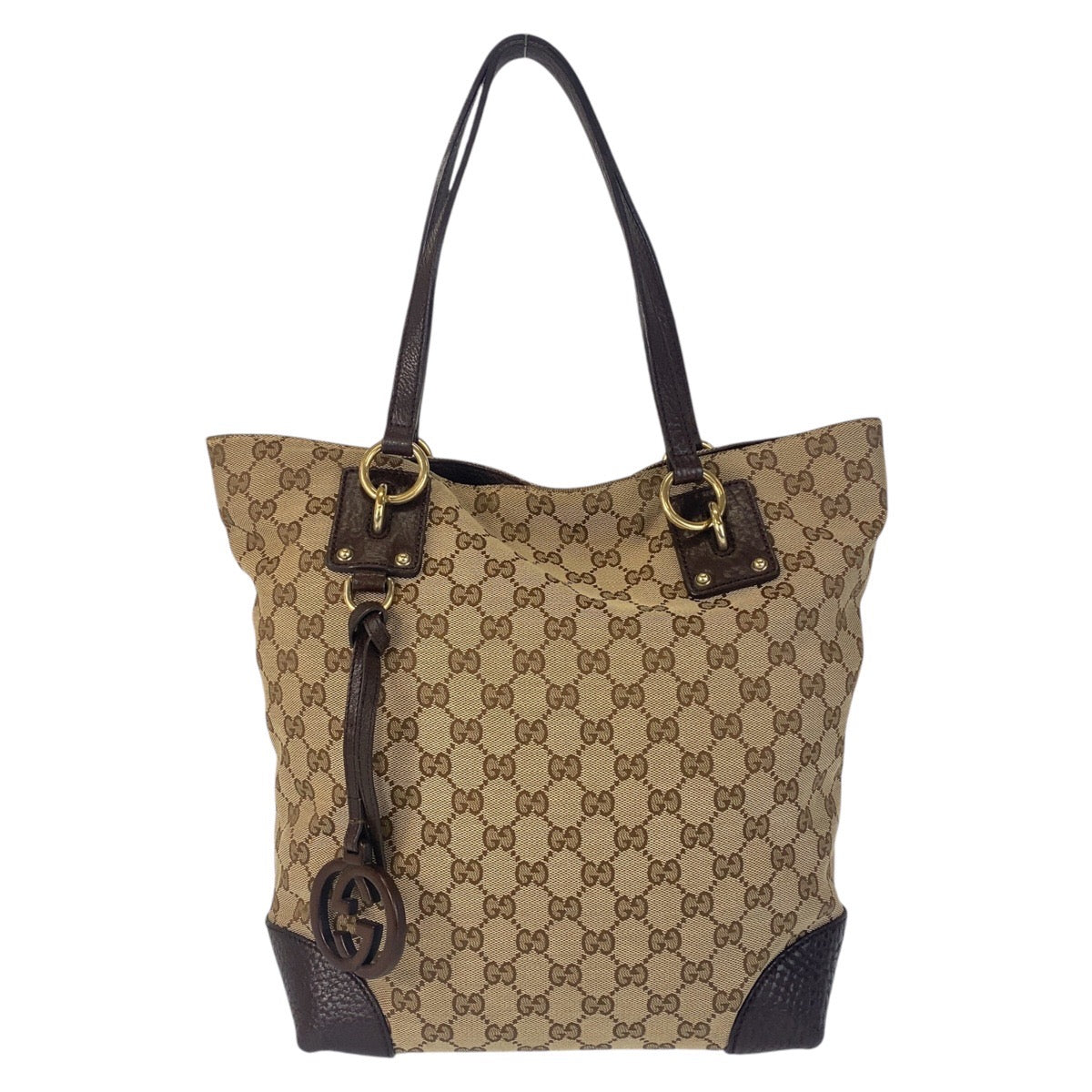 GUCCI Tote Bag 247237 GG canvas Beige brown