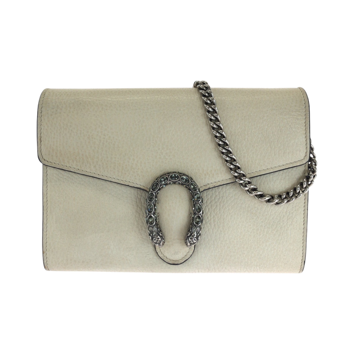 GUCCI Shoulder Bag 401231 leather white Dionysus