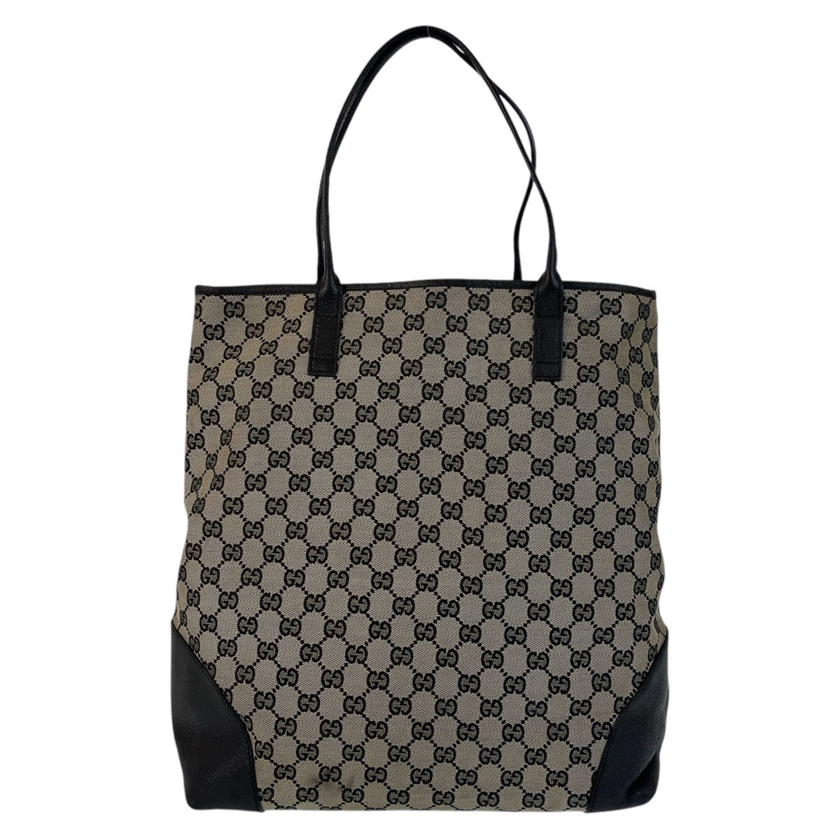 GUCCI Tote Bag 263345 GG canvas gray black black