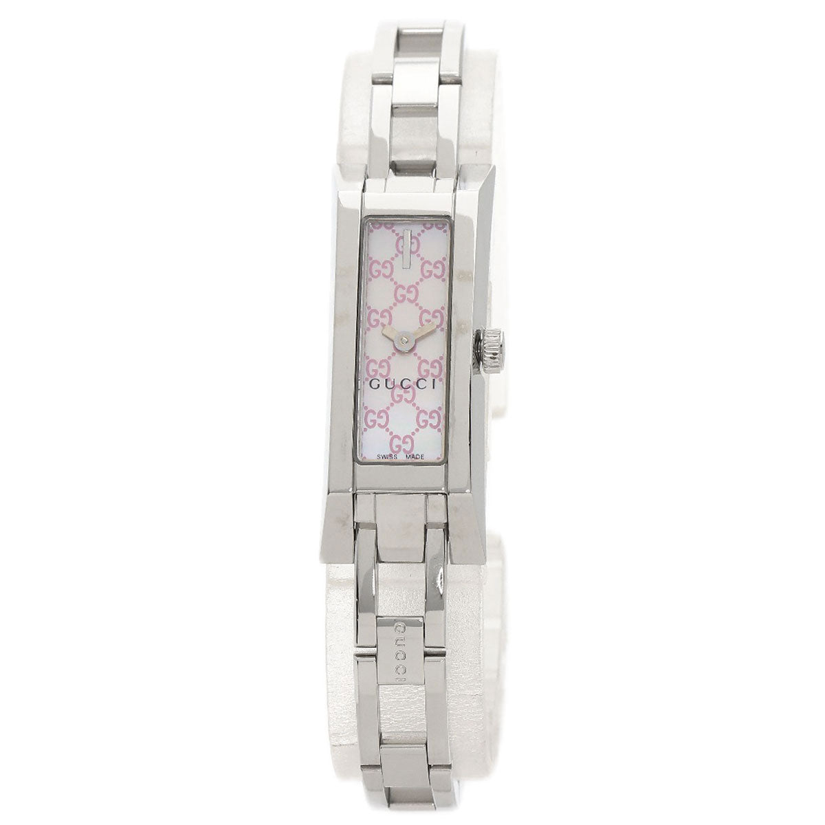 GUCCI Watches Quartz YA110 Stainless Steel , Stainless Steel Silver GG White shell dial Women Used