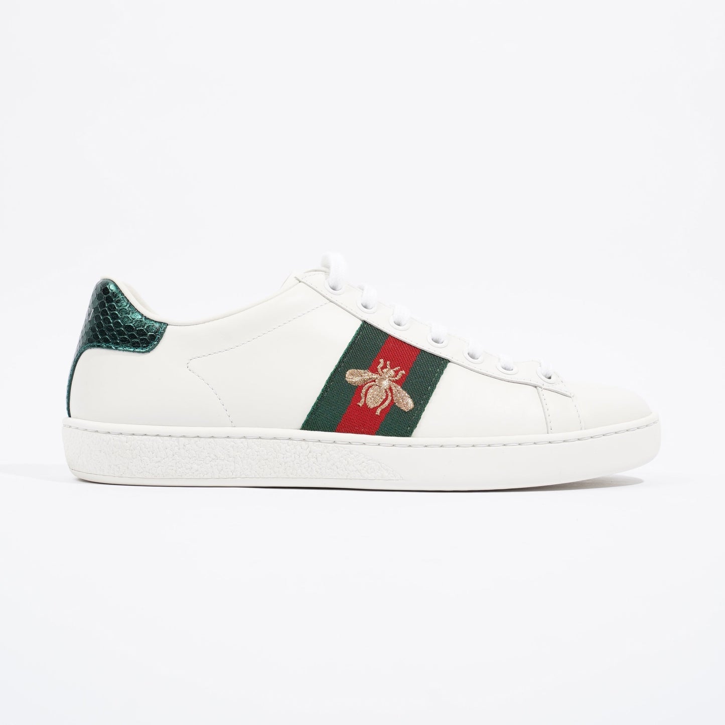 Gucci Ace Bee White / Red / Green Leather EU 37 UK 4