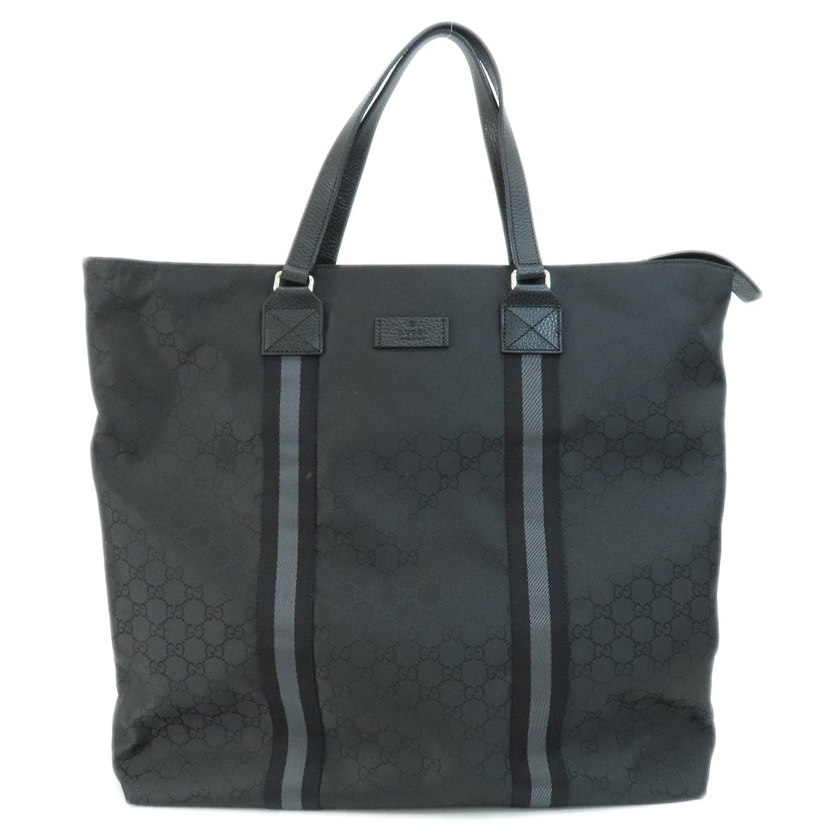GUCCI Tote Bag 449179 Nylon black GG unisex(Unisex) Used