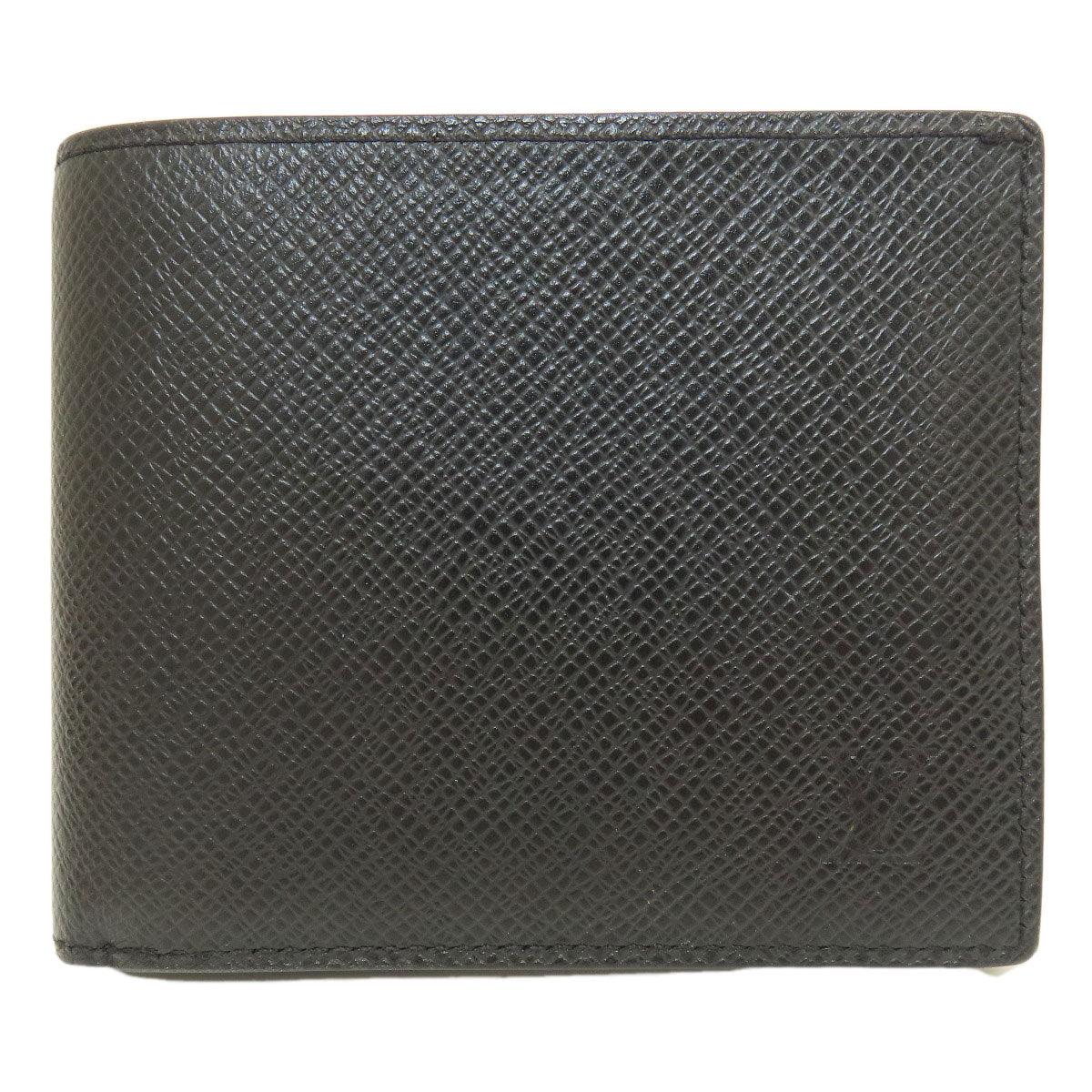 LOUIS VUITTON Bifold Wallet M62045 Taiga Leather black Portefeuille Amerigo NM mens Used