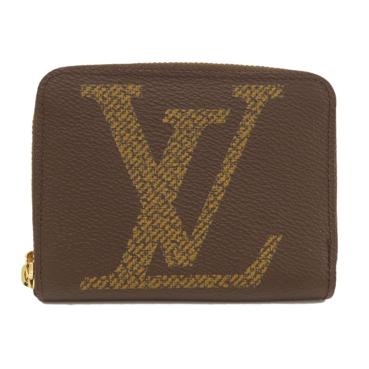 LOUIS VUITTON Coin case M67690 Giant monogram canvas Brown Zippy Coin Purse Monogram Giant Women Used