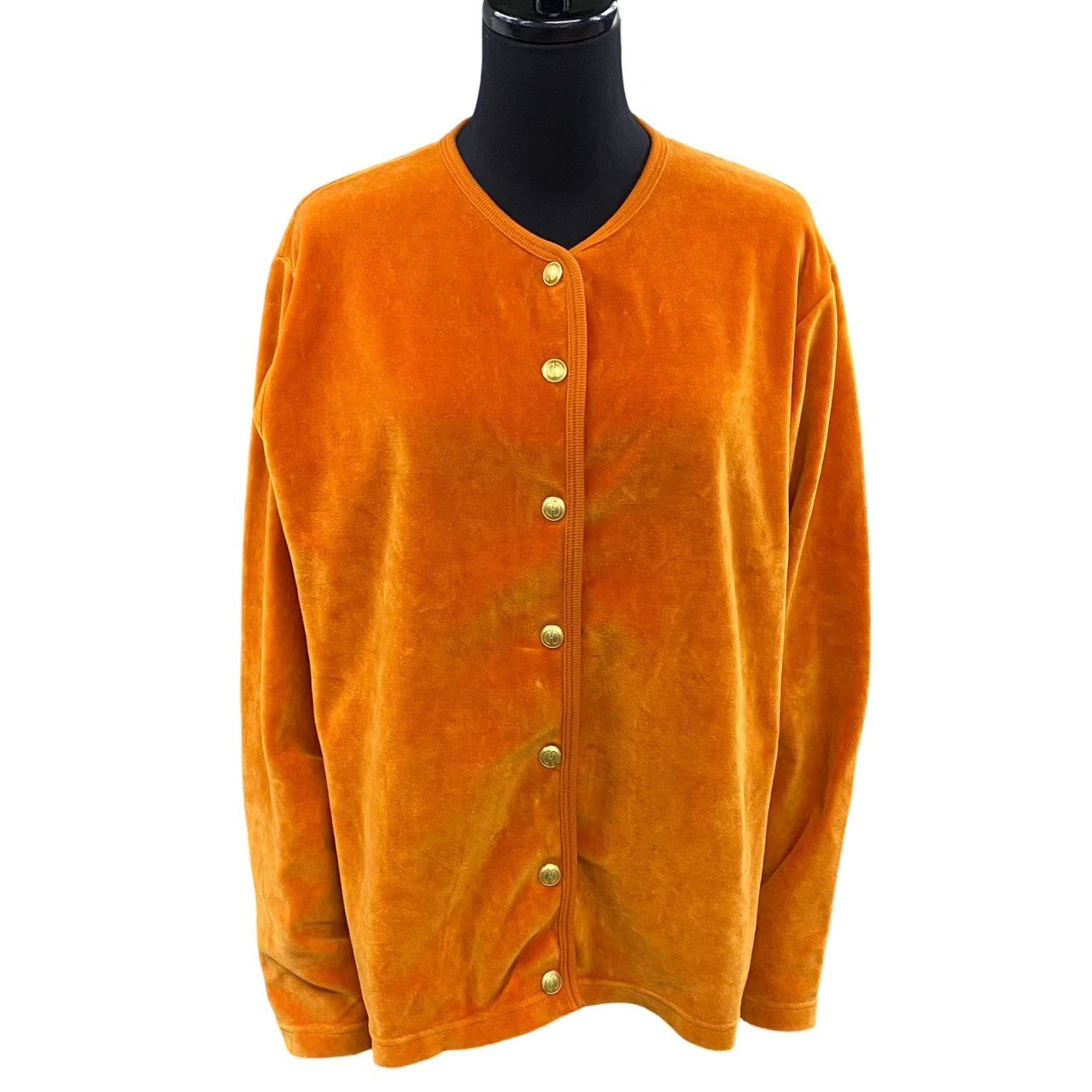 GUCCI cardigan cotton Orange Velour Cardigan M
