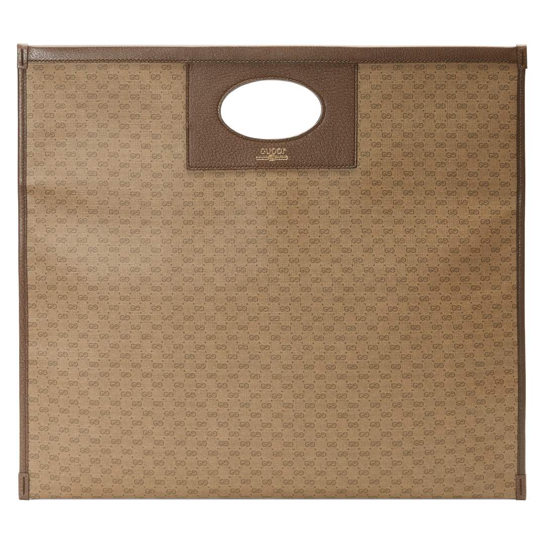 Gucci Mini GG Supreme Print Canvas Tote in Beige