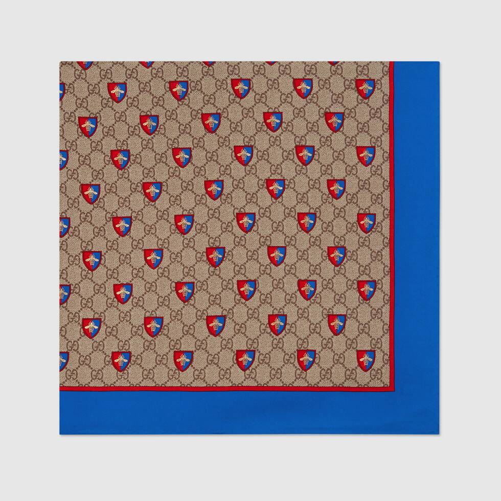 Gucci Supreme Scarf with Bee Crest