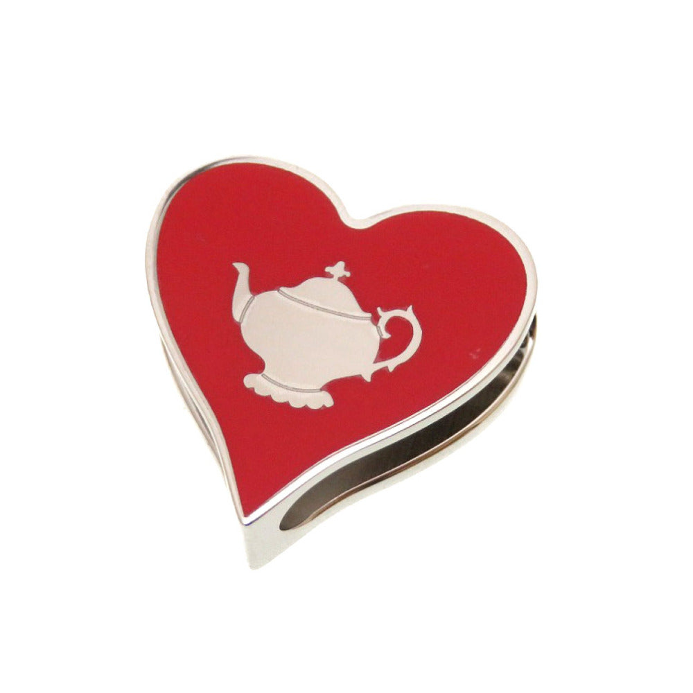 HERMES Scarf ring metal Red tea time