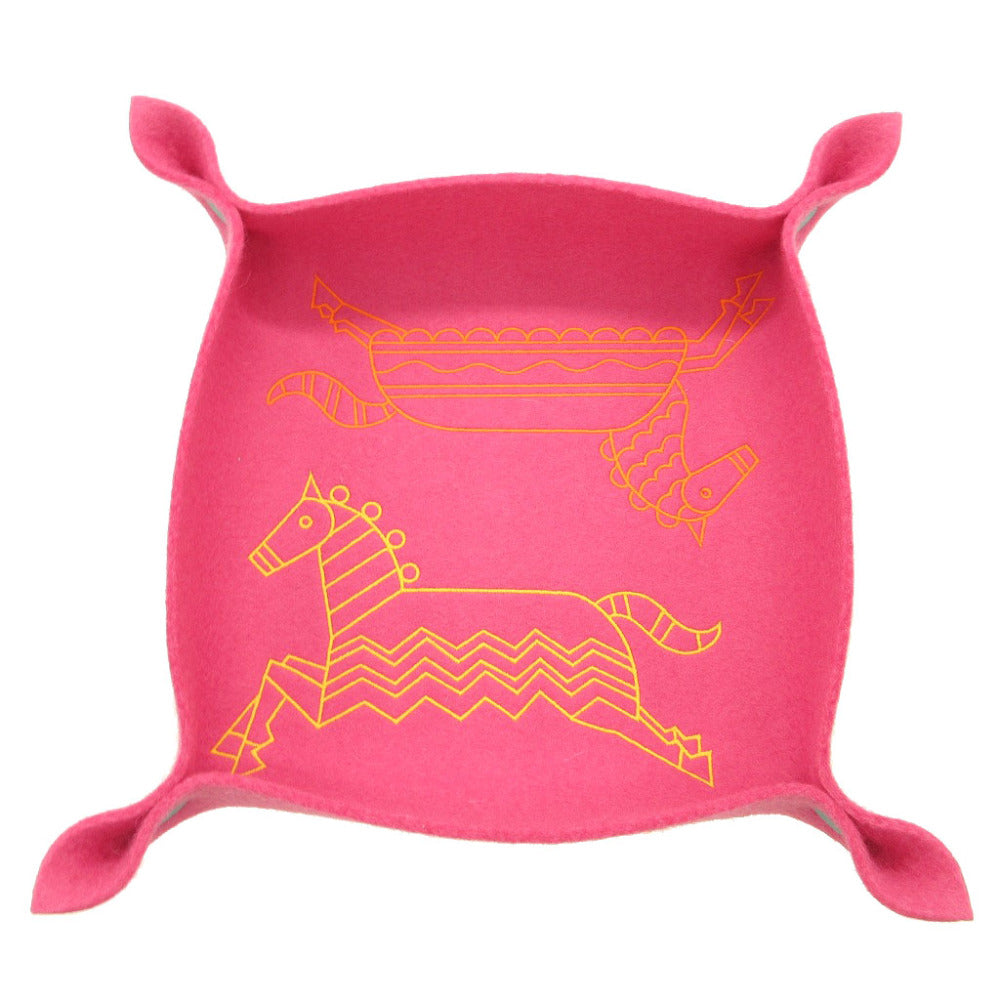 HERMES Other accessories felt Rose fuchsia Epope Vidoposh GM