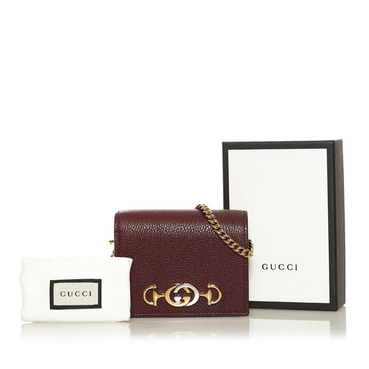 Gucci Zumi Leather Wallet Small Wallets