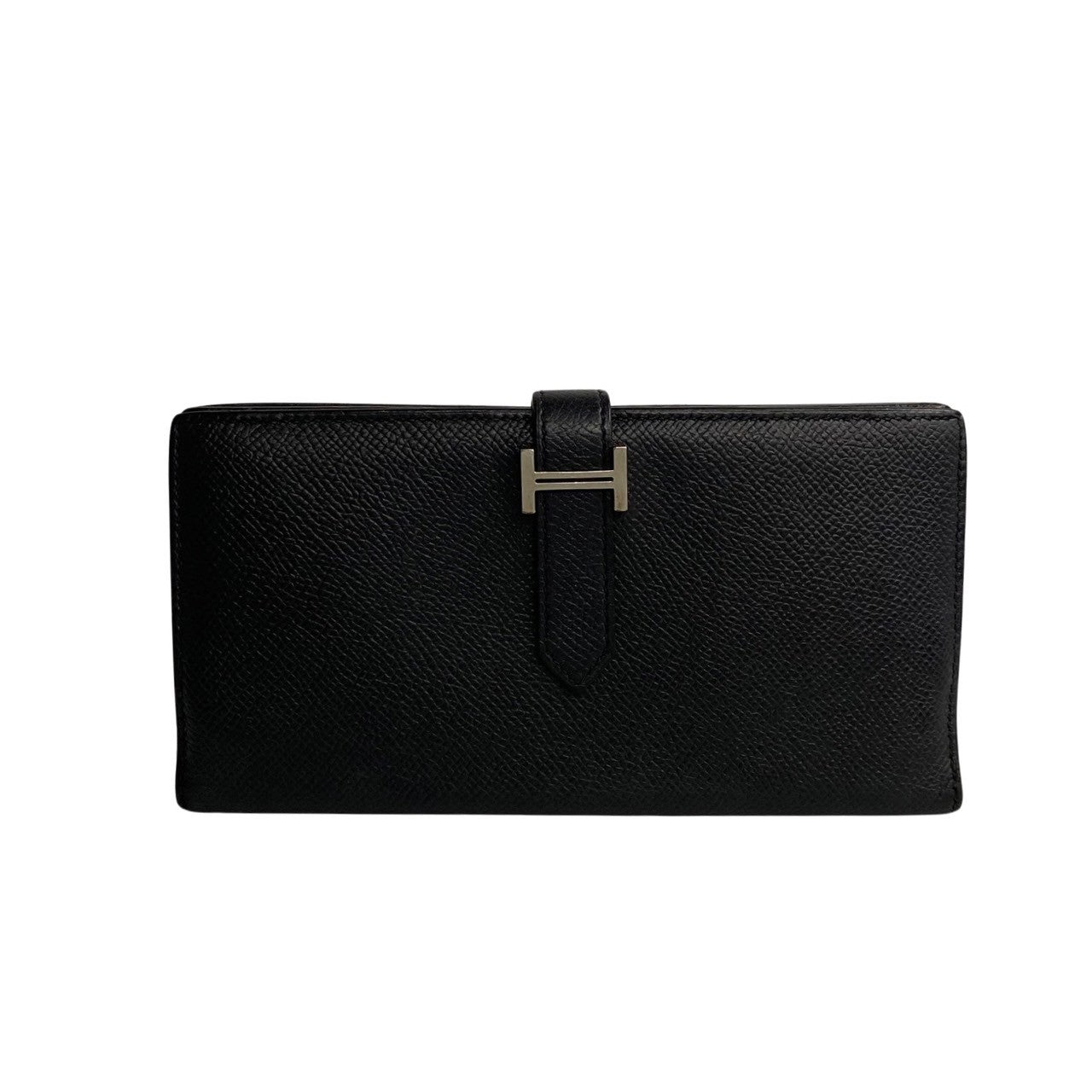 HERMES Long Wallet Purse Epsom black Beansufla