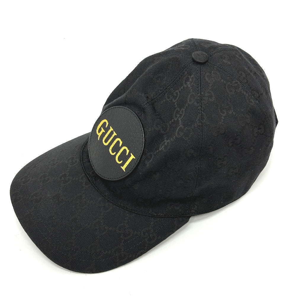 GUCCI cap 627114 Nylon black Gucci Off The Grid Gucci Off the Grid GG logo mens XL Used