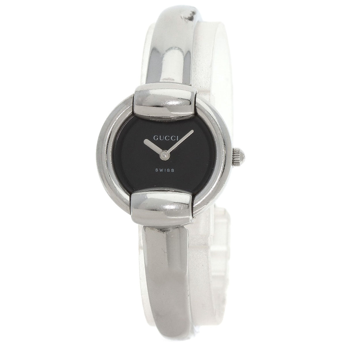 GUCCI Watches Quartz 1400L Stainless Steel Silver Round face black dial