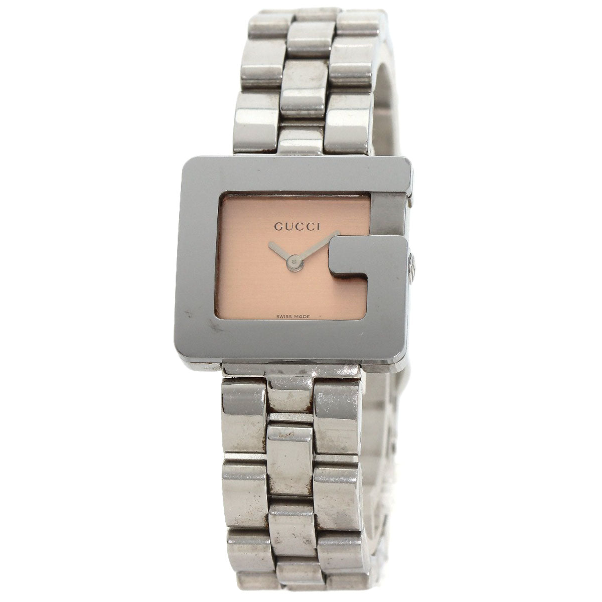 GUCCI Watches Quartz 3600L Stainless Steel Silver G Square Orange dial