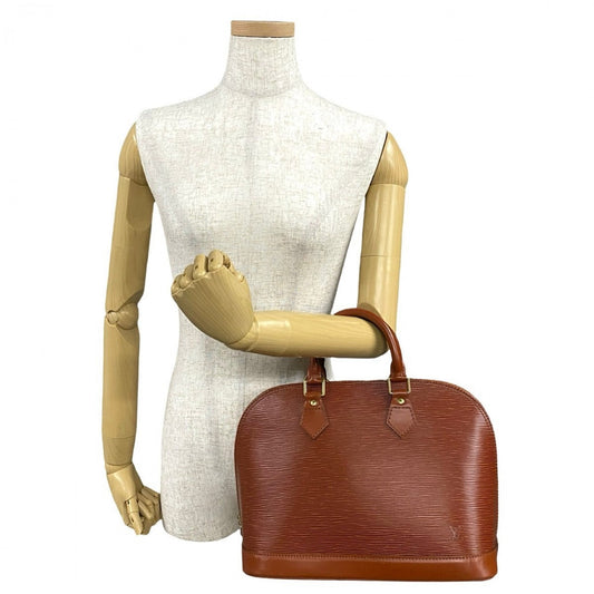 LOUIS VUITTON Handbag Epi Leather Brown Epi Alma
