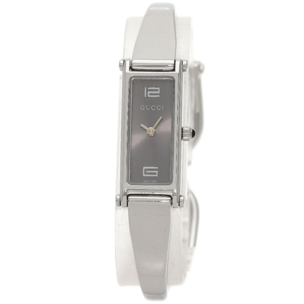 GUCCI Watches Quartz 1500L Stainless Steel , Stainless Steel Silver Square face Silver dial Women Used