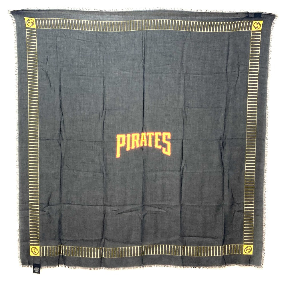 GUCCI Stall 535071 Rayon black Apparel MLB collaboration scarf Women Used